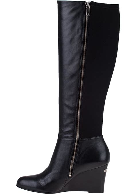 michael kors tall wedge boots|michael kors adjustable buckle boots.